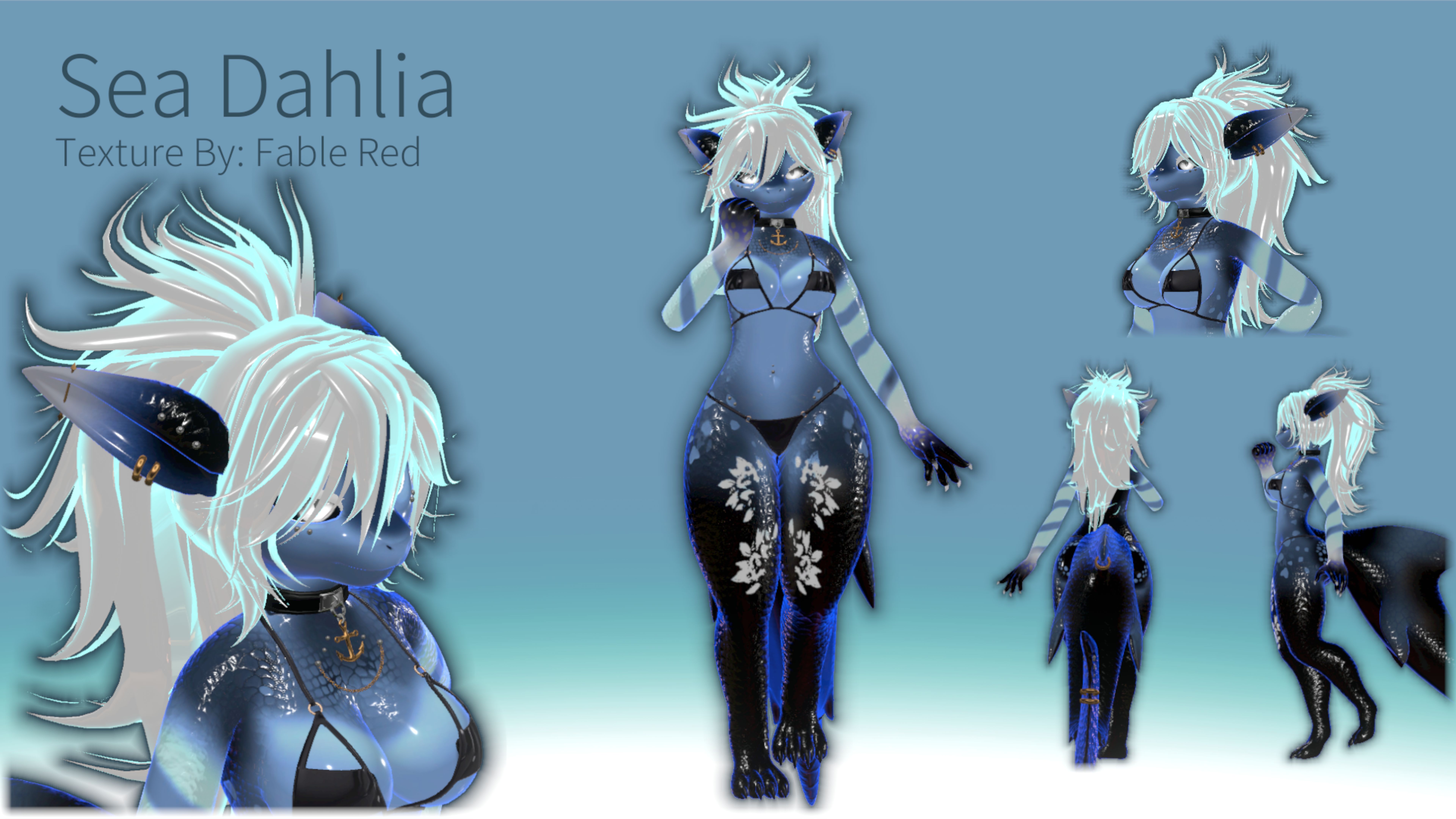 Nanami The Shark - Sea Dahlia Texture