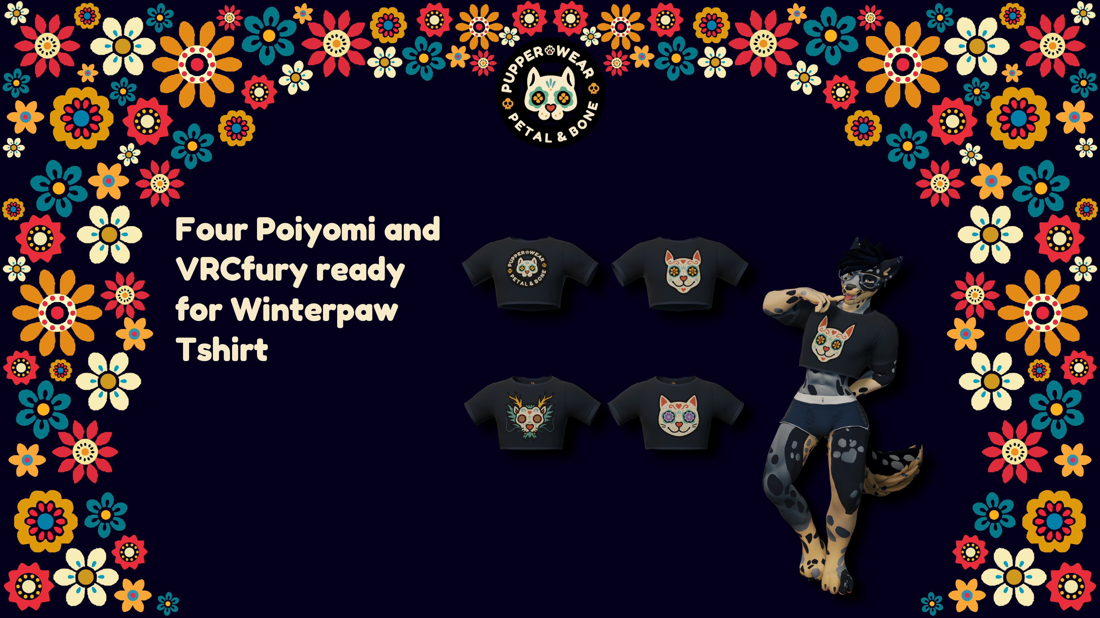 Pupper Wear - Paw Pop Collection - Petal & Bone - Winterpaw