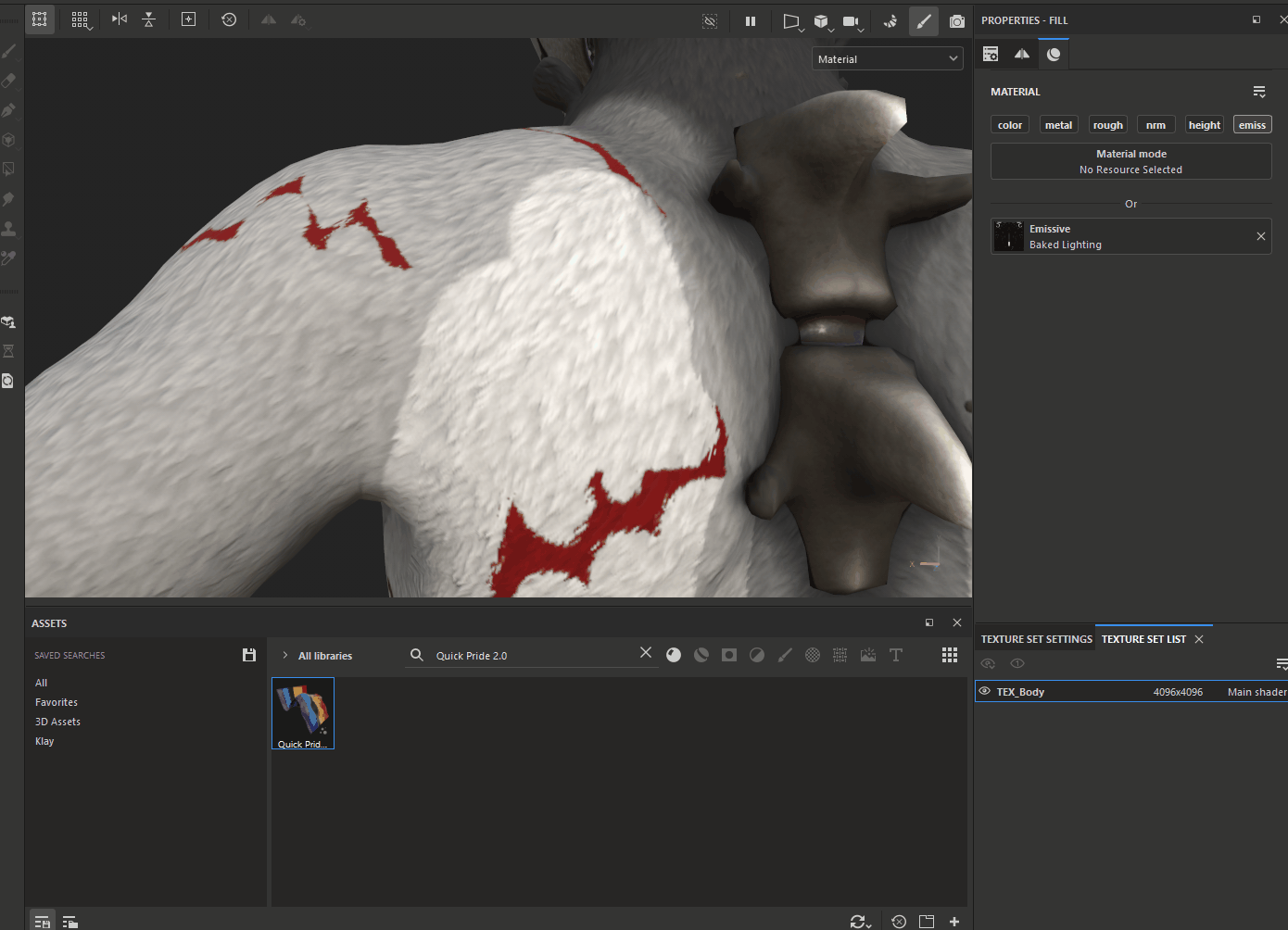 Quick Pride 2.0 Substance Painter Material