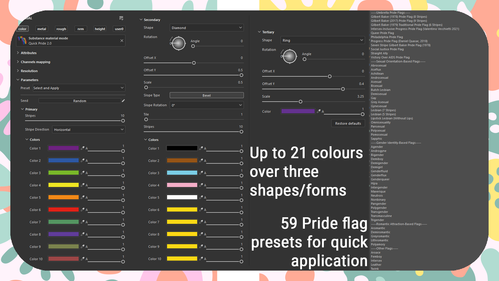 Quick Pride 2.0 Substance Painter Material