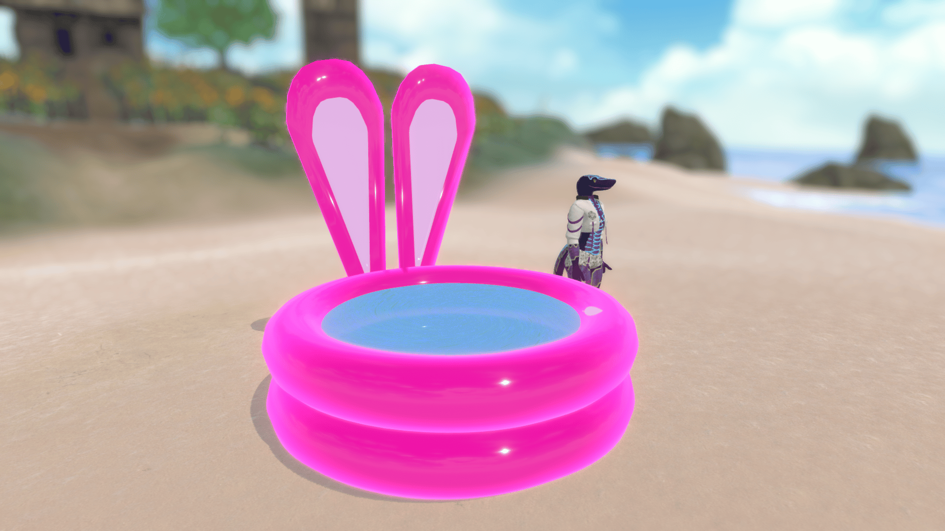 Bunny Pool Set! :D Pool World Drop and Pool Ring!