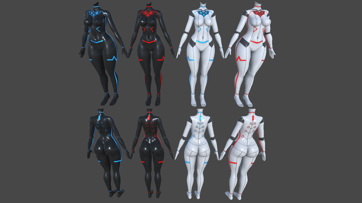 Cybersuit / Spacesuit Textures for VRBASE EGIRL