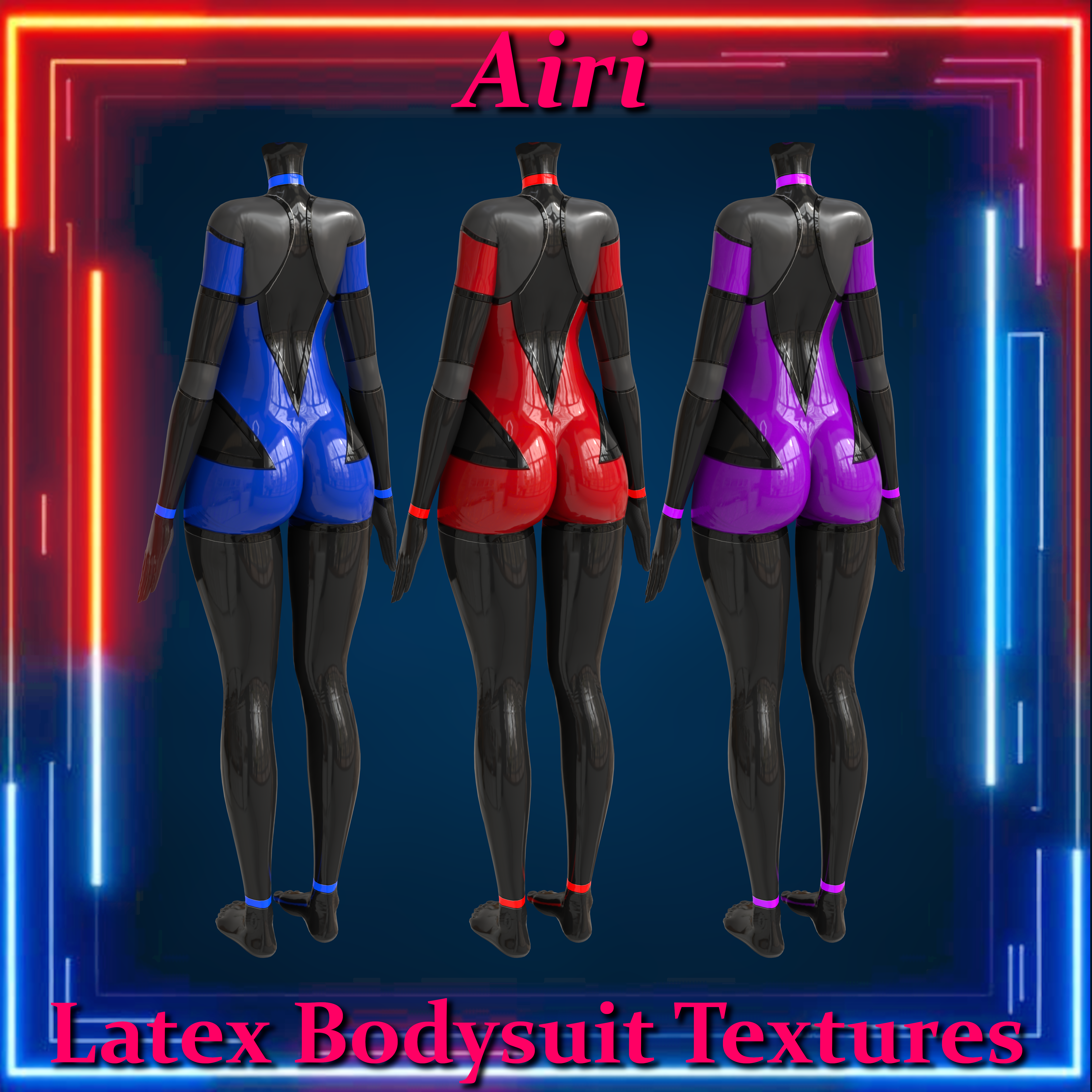 Latex Bodysuit Texture Pack for Airi