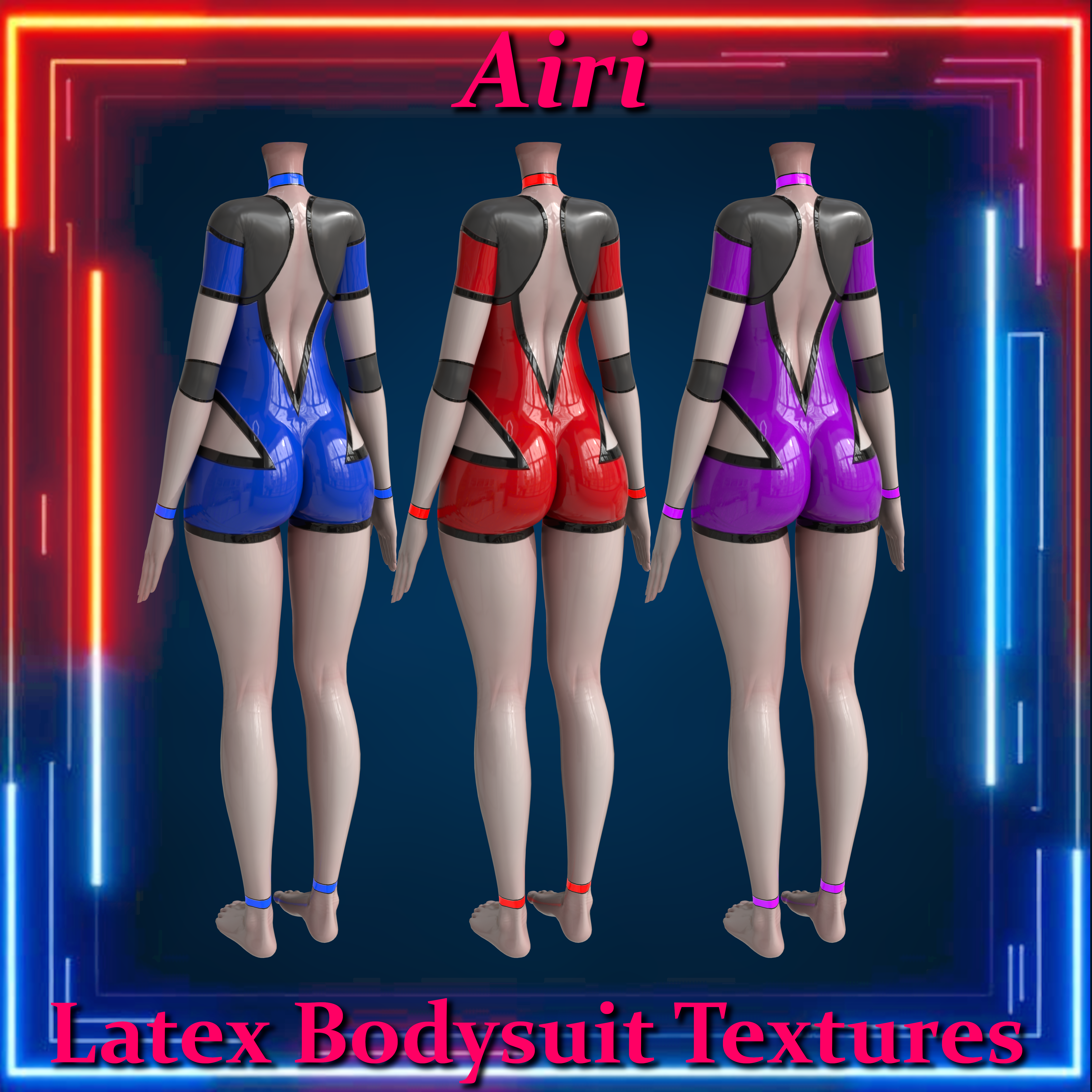 Latex Bodysuit Texture Pack for Airi