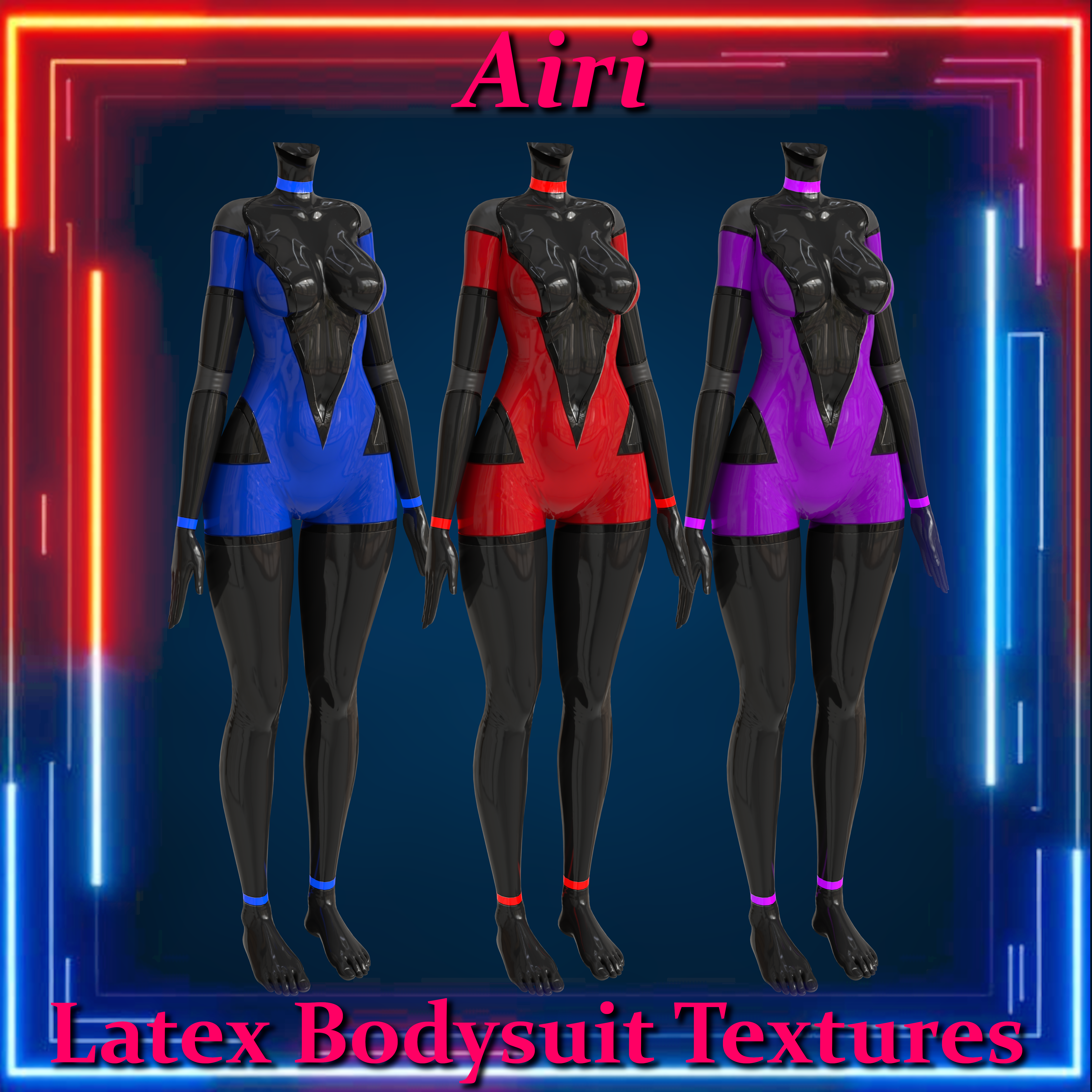Latex Bodysuit Texture Pack for Airi