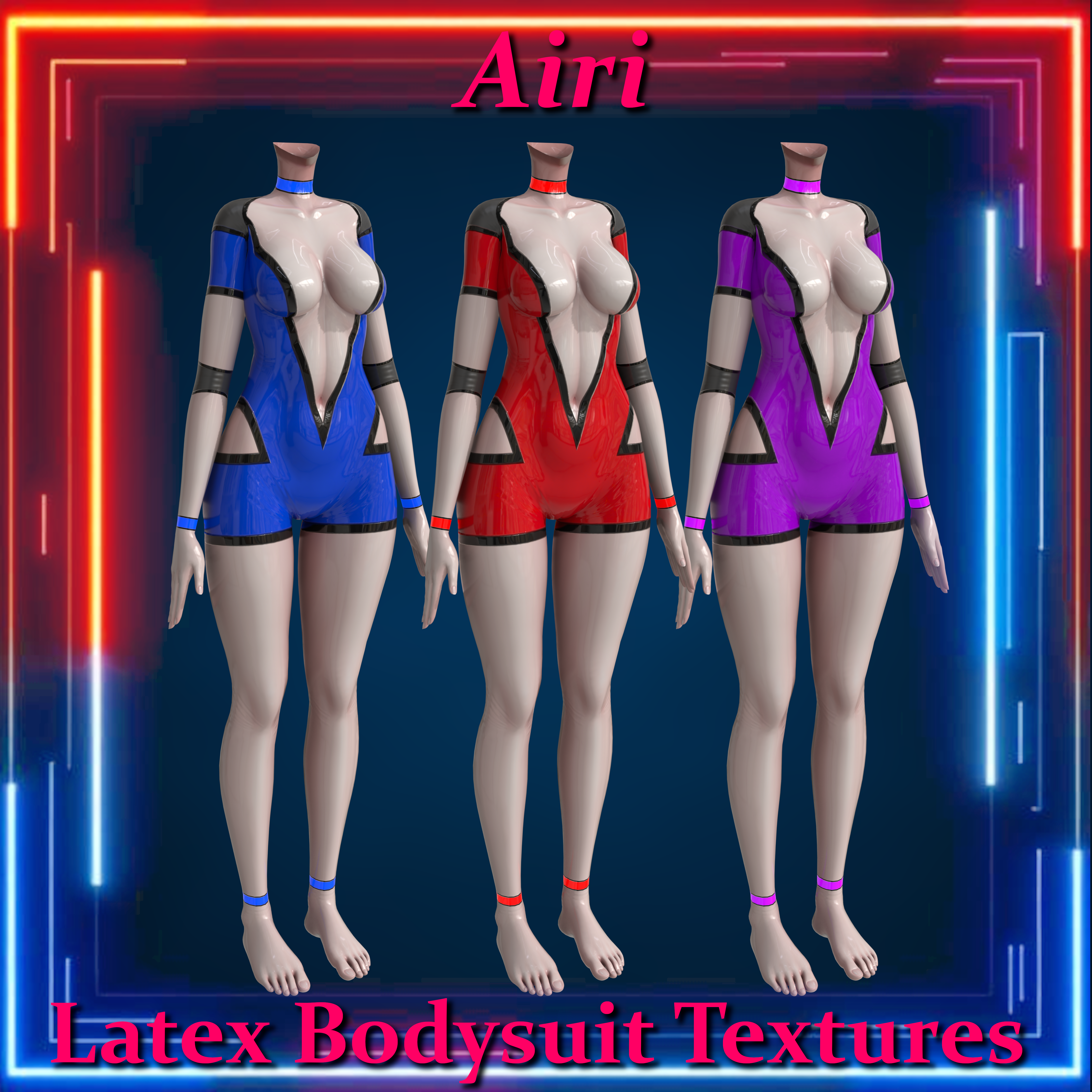 Latex Bodysuit Texture Pack for Airi