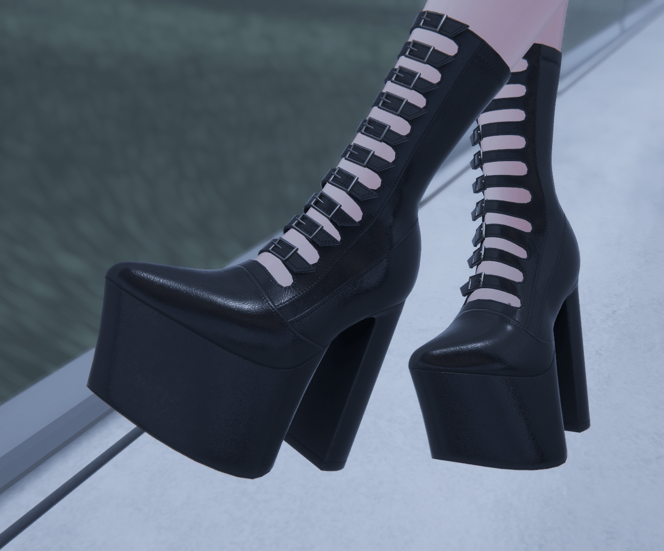 Platform Witch Boots | kiktus