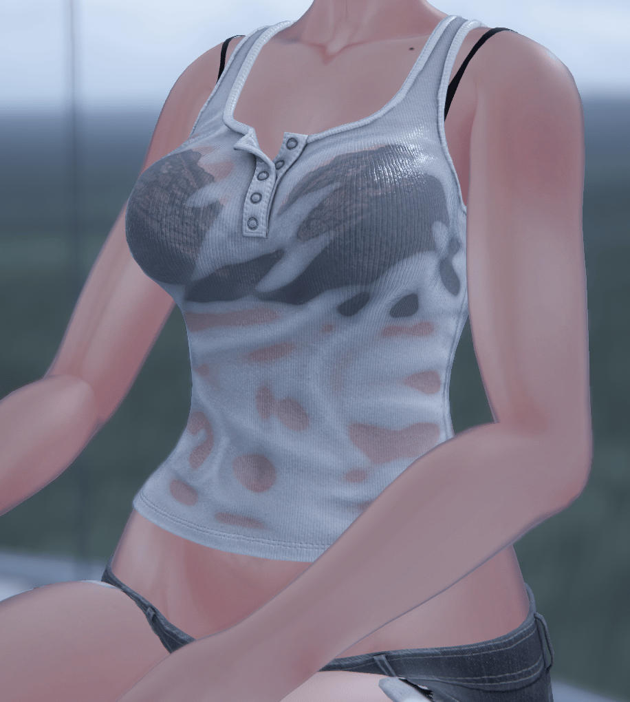 Wet Look Tank Top | kiktus