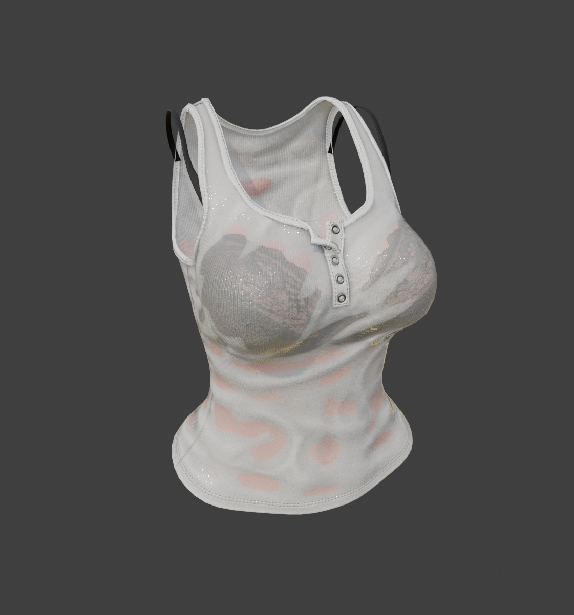 Wet Look Tank Top | kiktus