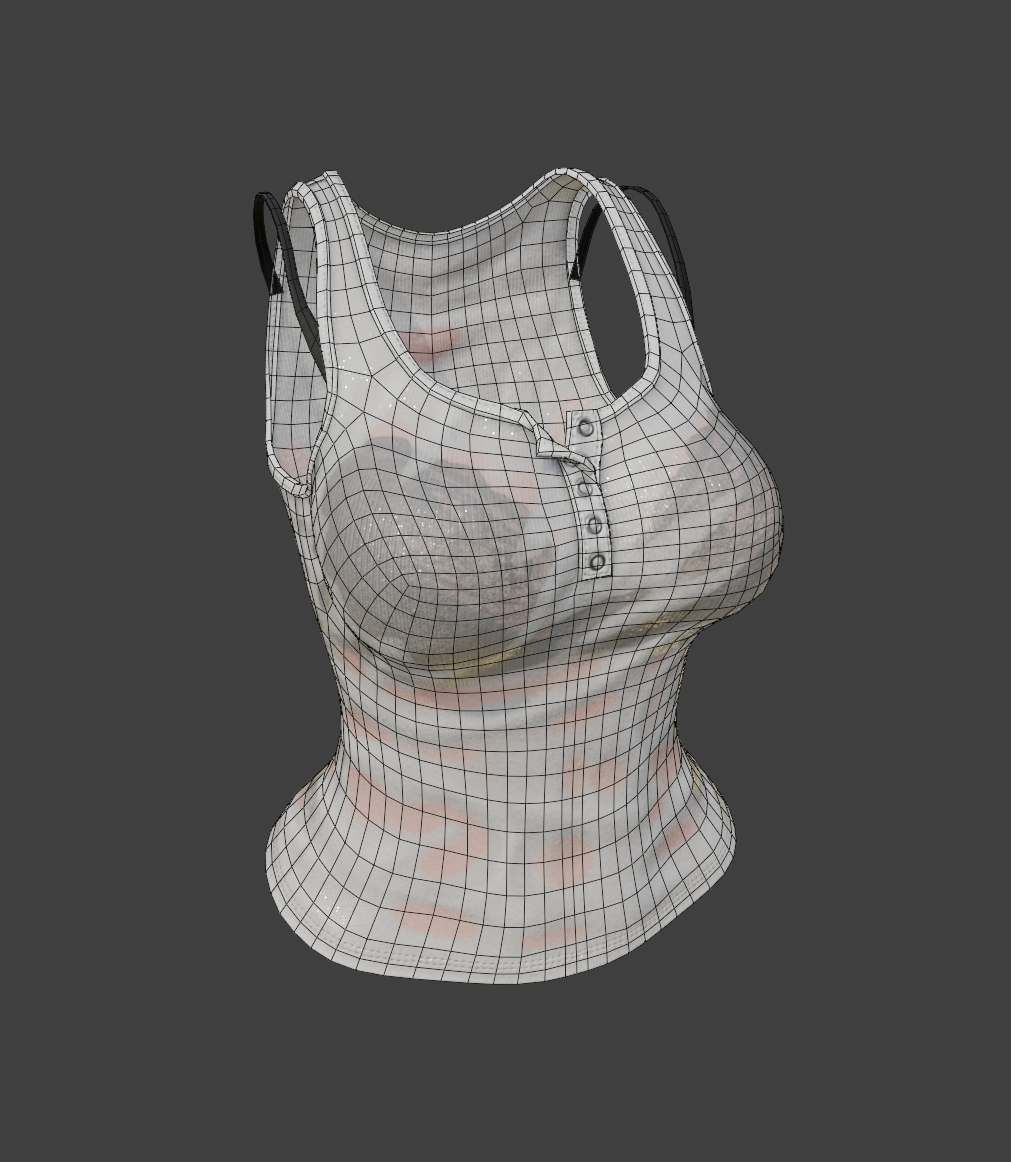 Wet Look Tank Top | kiktus
