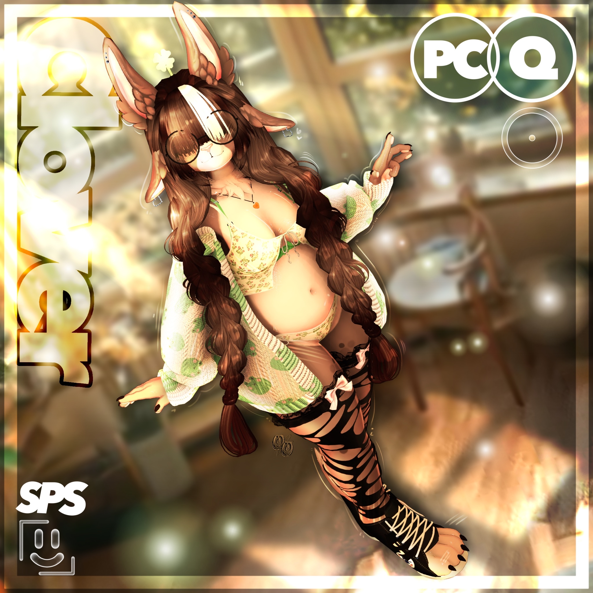Clover the Spring Bunny || VRCFT || PC + QUEST + OPTI || NSFW + SFW