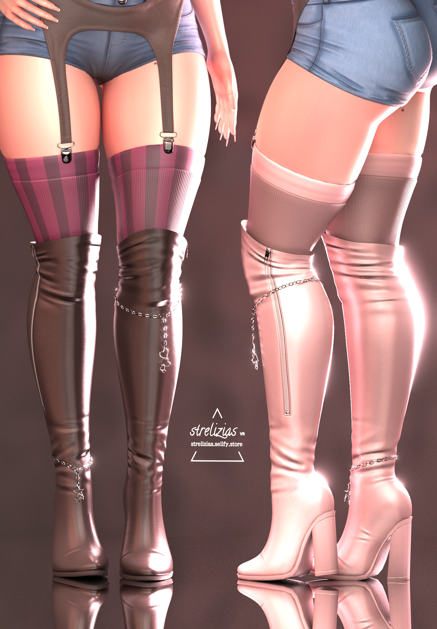 Tillie's Boots | VRCHAT 3D CLOTHING ASSET