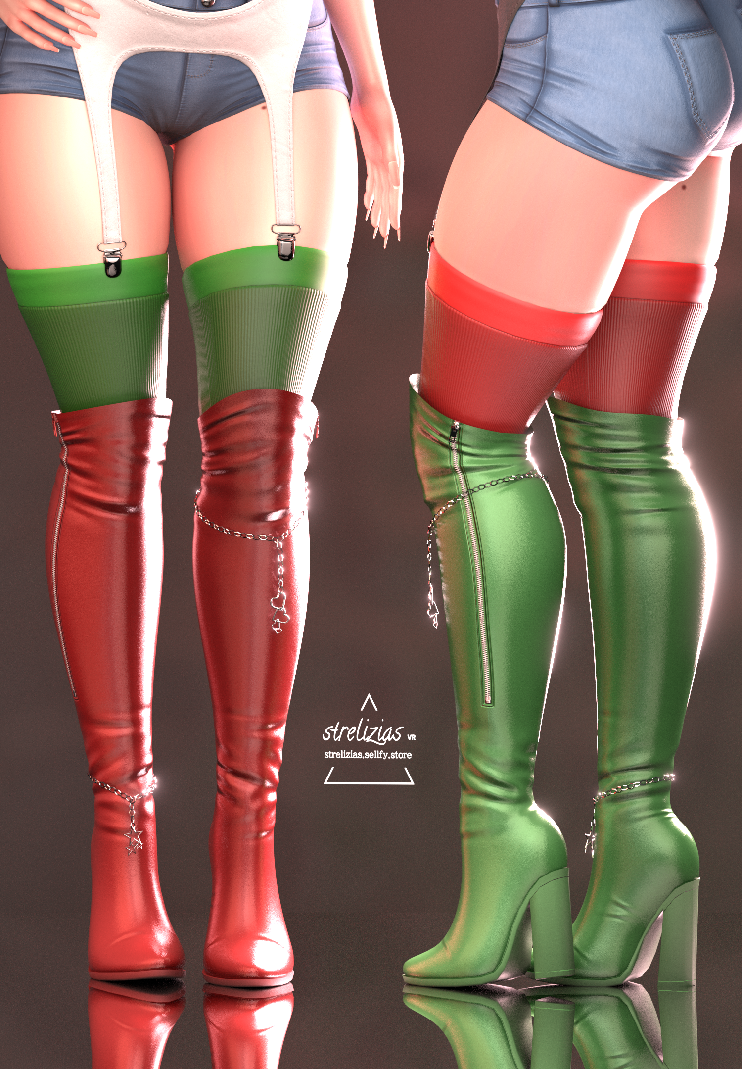 Tillie's Boots | VRCHAT 3D CLOTHING ASSET