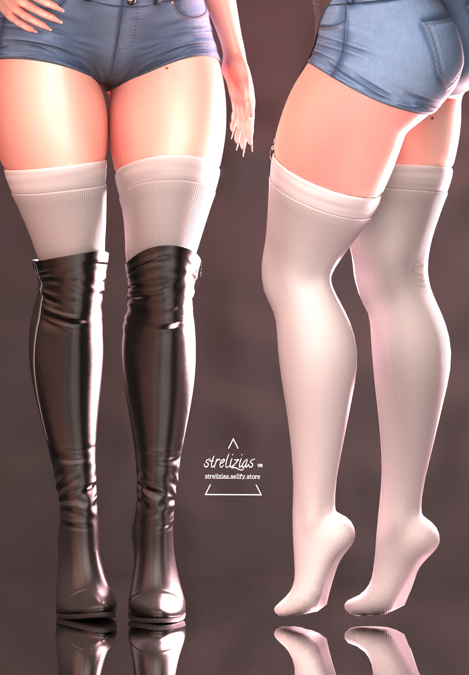 Tillie's Boots | VRCHAT 3D CLOTHING ASSET