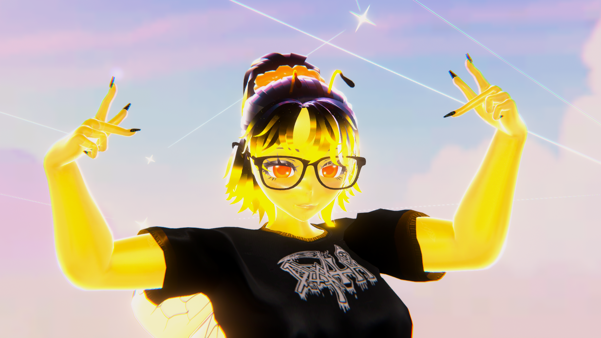 Ambrosia the slime honey bee (Pc and Quest Vrchat avatar)