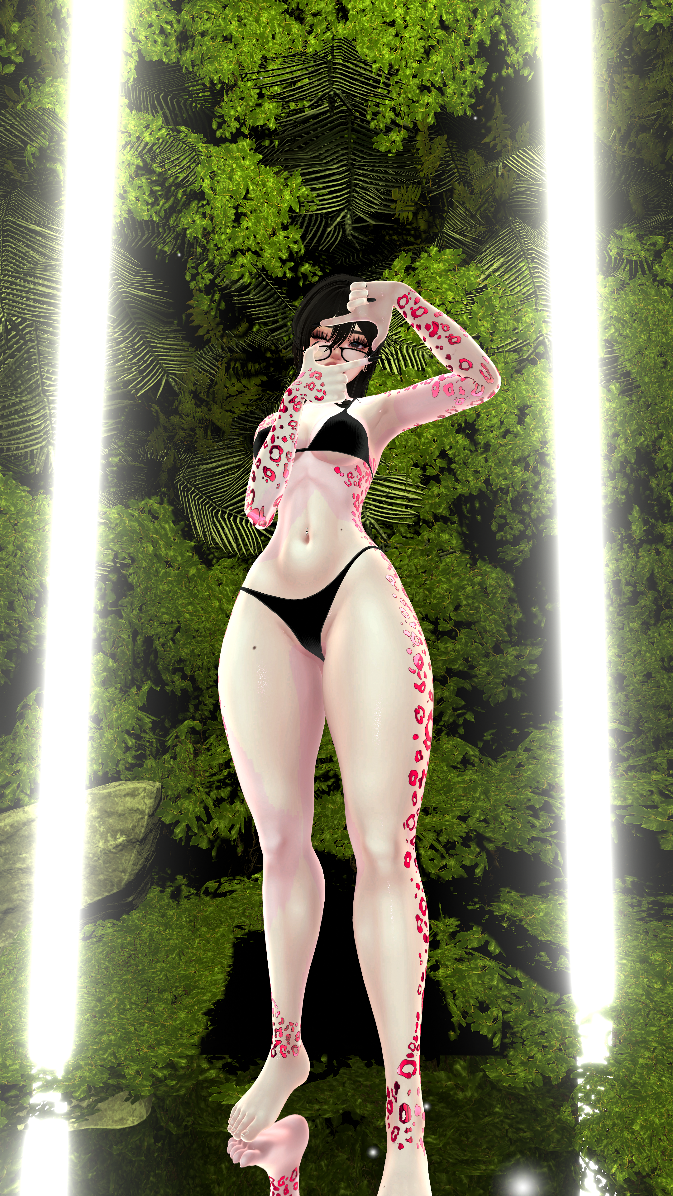 Leophard veil Tattoo texture(Akii,Dolly Molly,E-boy,E-Girl,Hazie, SlimFit,TVF)
