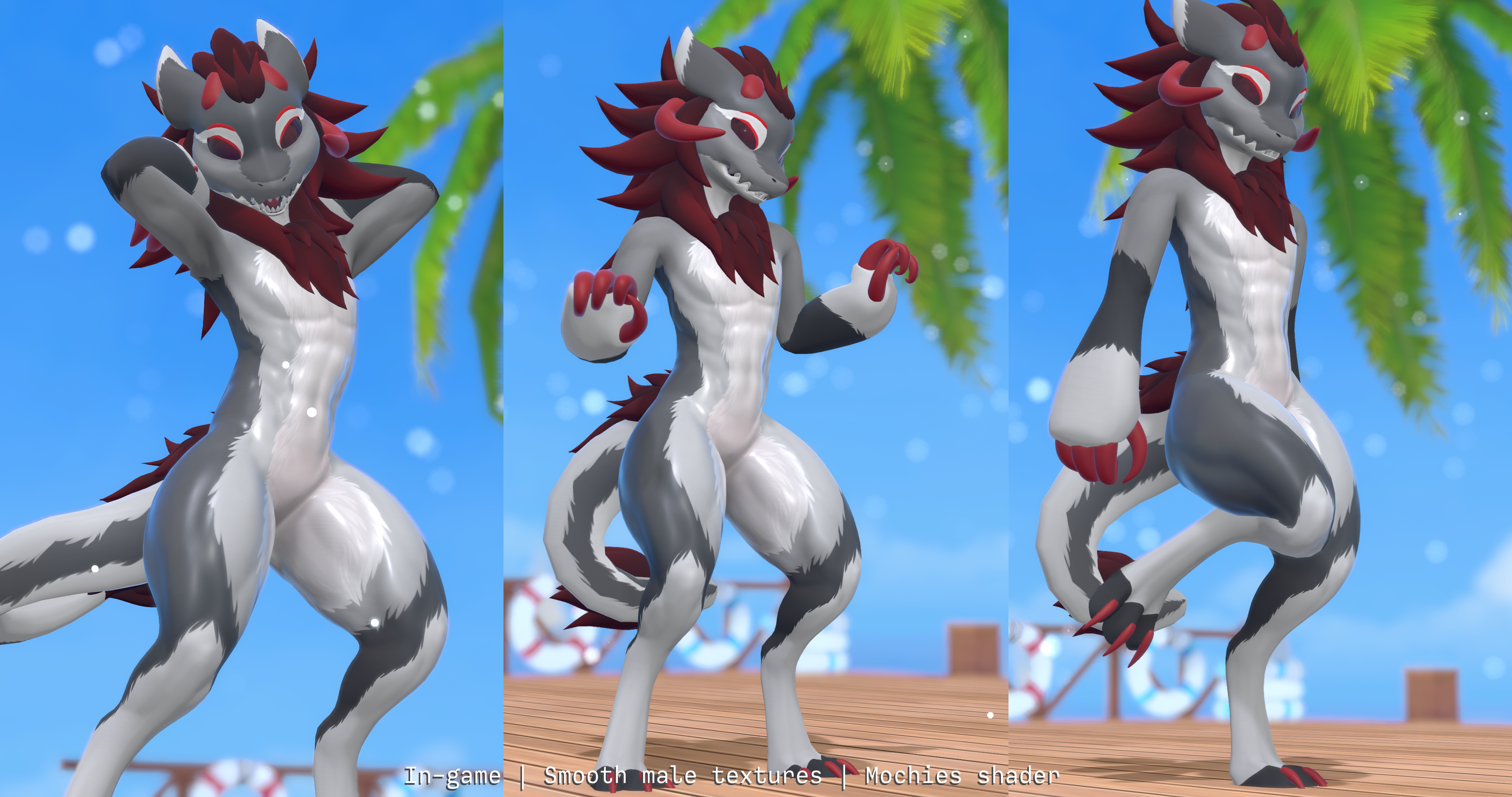 Wickerbeast Muscle Textures - Normal map, Ambient Occlusion, Cavity map for VRChat