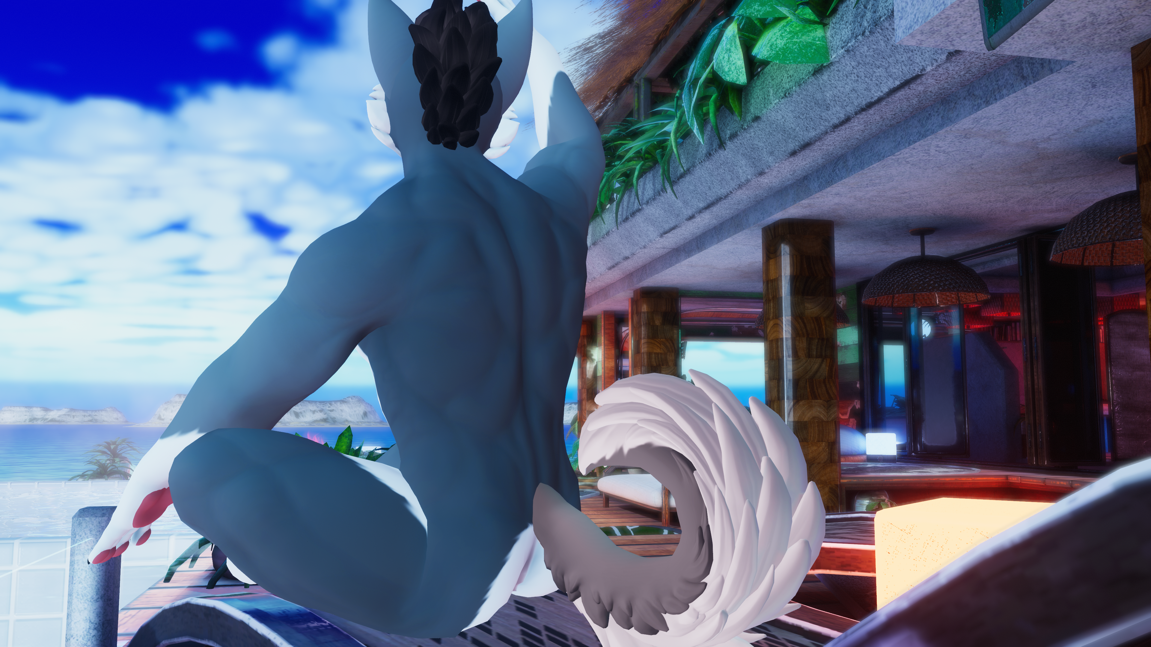 Winterpaw Masc Canine Muscle Textures - Normal map, Ambient Occlusion, Cavity map for VRChat