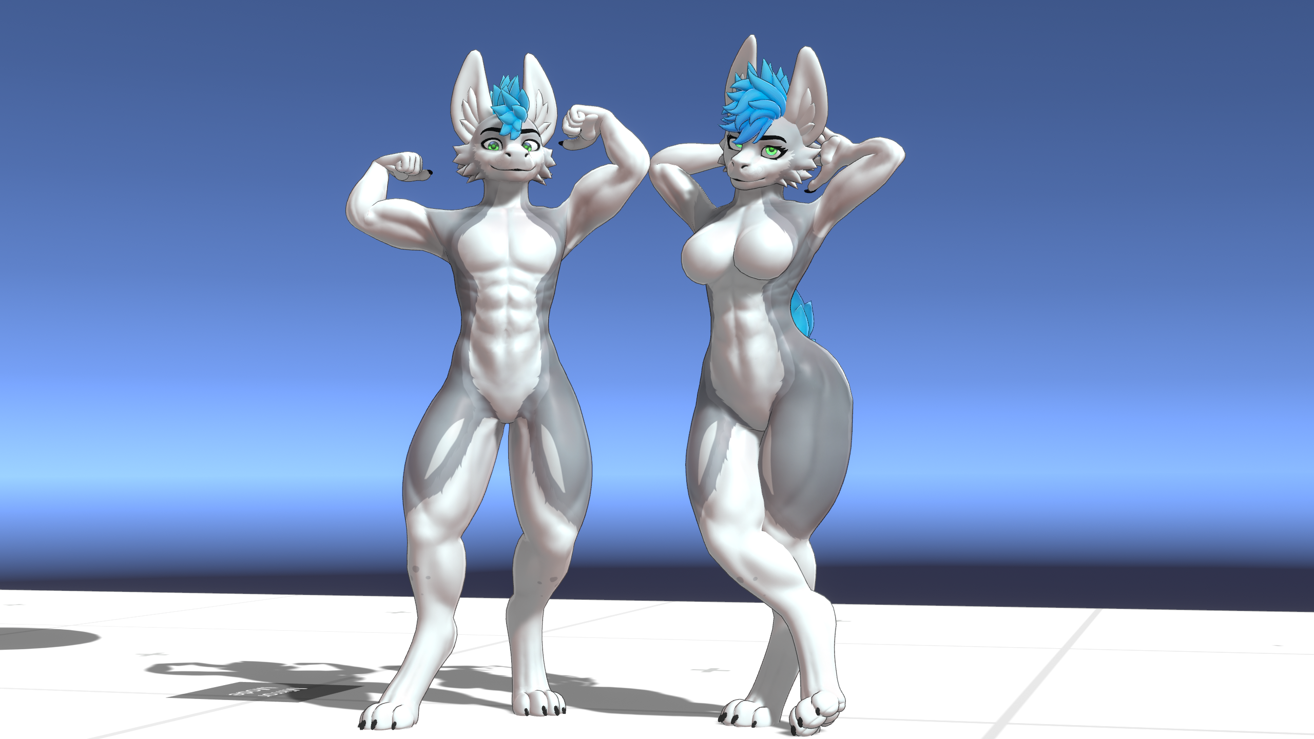 Waggan Muscle Textures - Normal map, Ambient Occlusion, Cavity map for VRChat