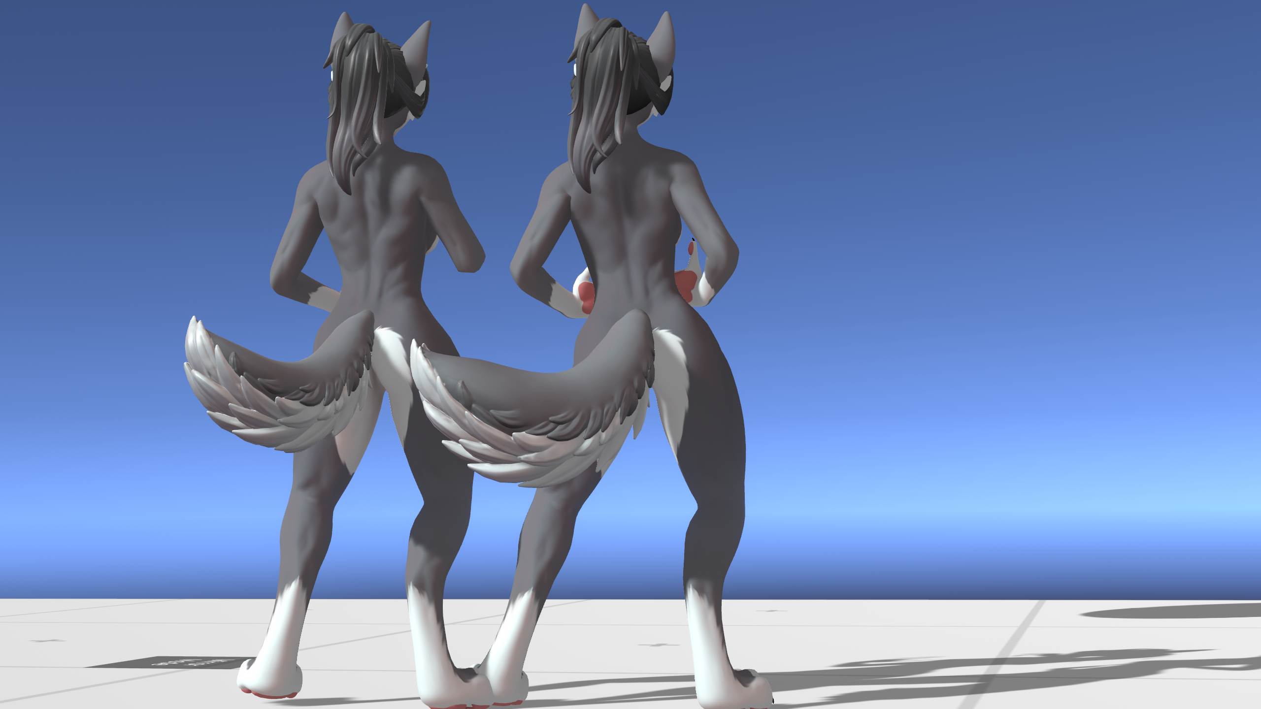 Winterpaw Fem Canine Muscle Textures - Normal map, Ambient Occlusion, Cavity map for VRChat