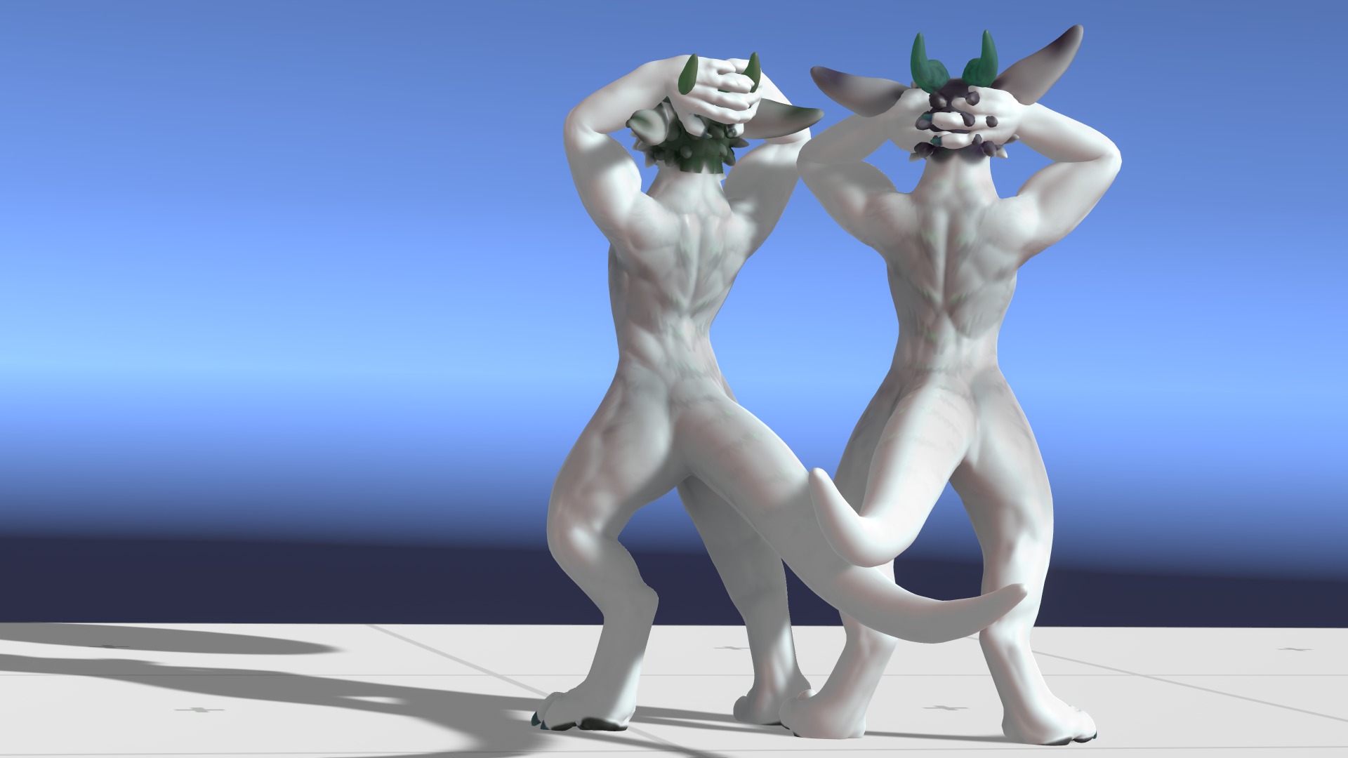 Moonfang Muscle Textures - Normal map, Ambient Occlusion, Cavity map for VRChat