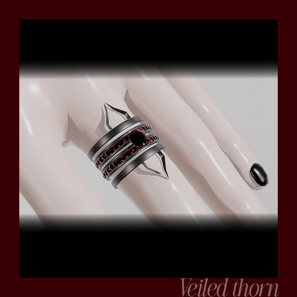 Red diamond ring