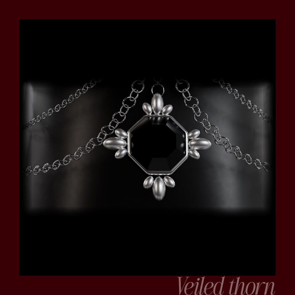 Gothic heart choker