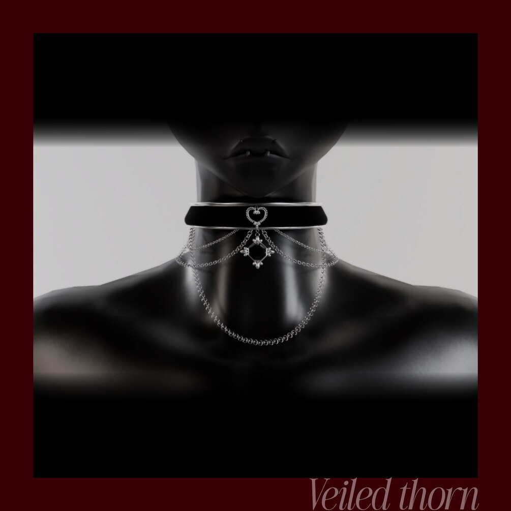 Gothic heart choker