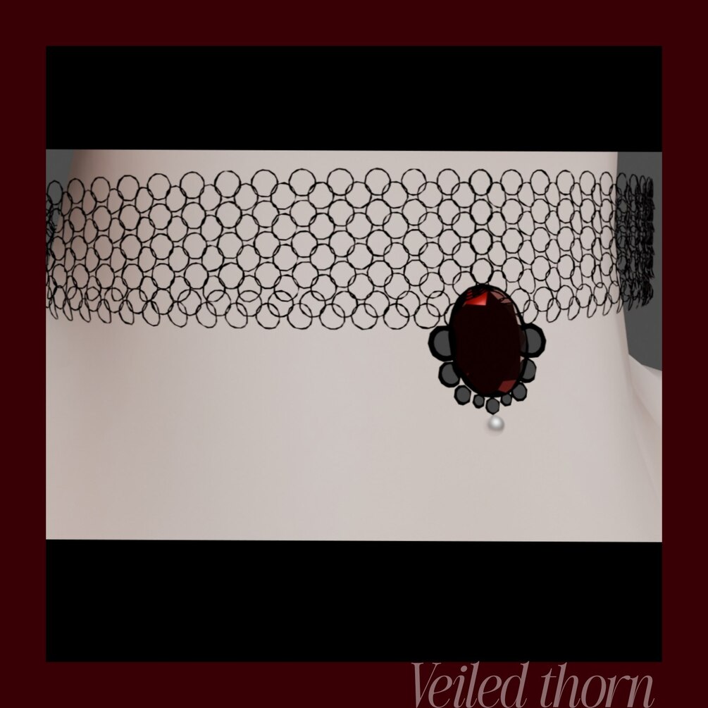Gothic net choker