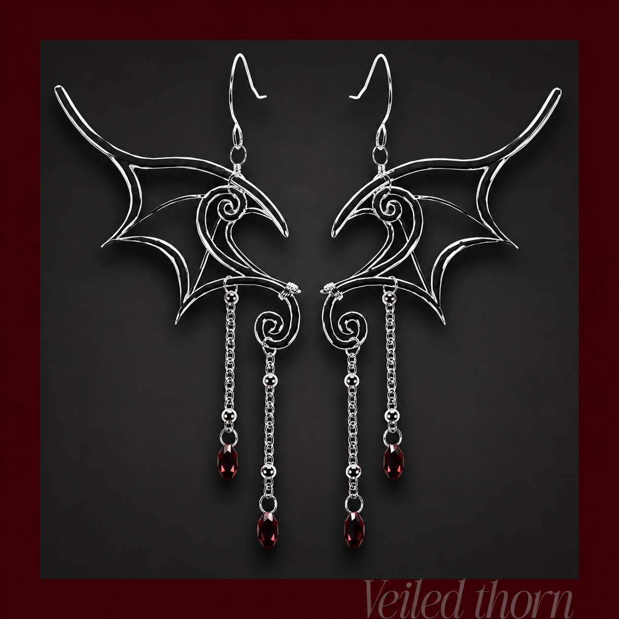 Gothic Wings Earrings