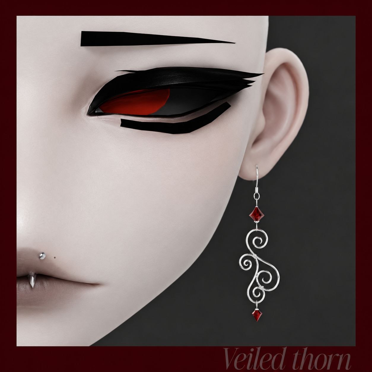 Gothic Spiral Earrings