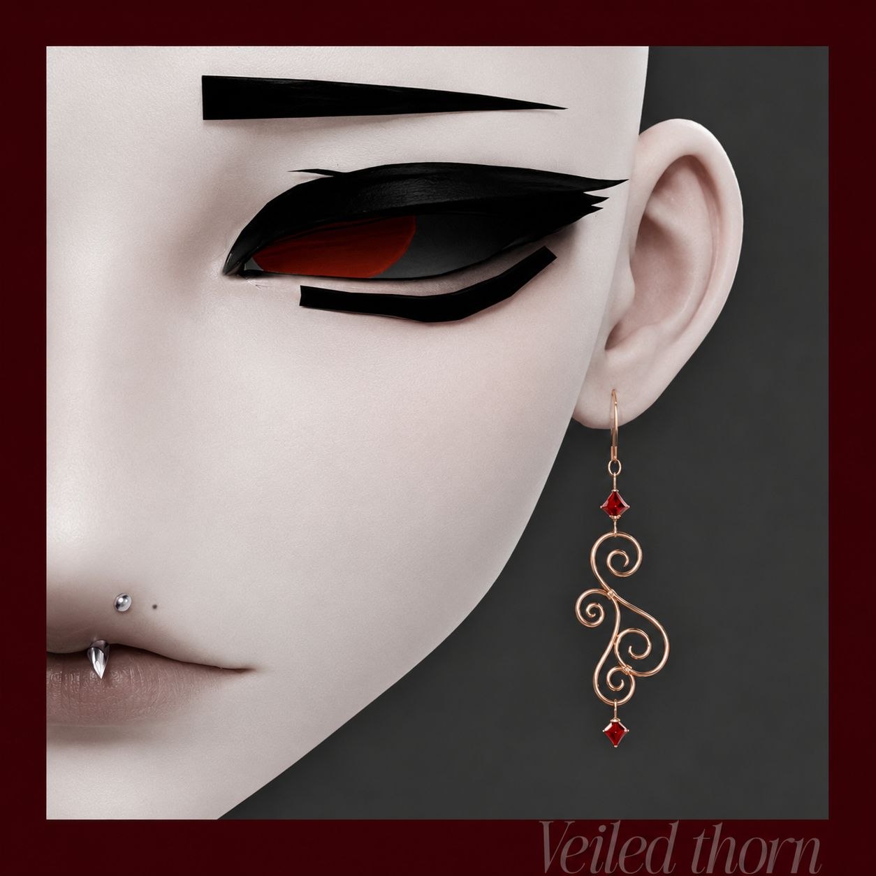 Gothic Spiral Earrings