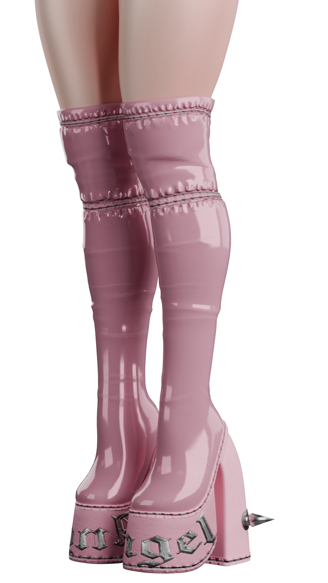 Latex boots !!