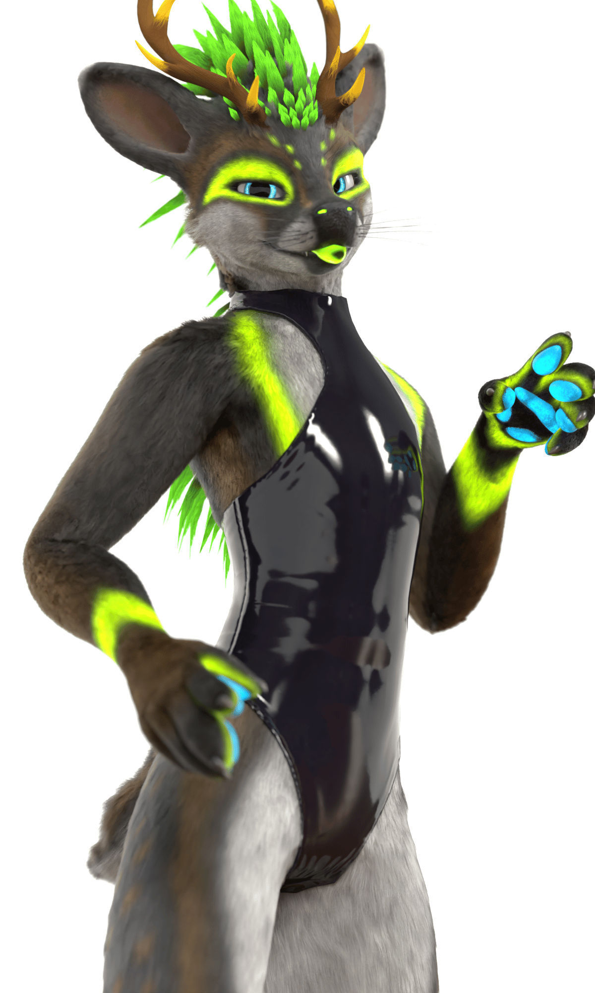 Rexouium Latex Bathing outfit