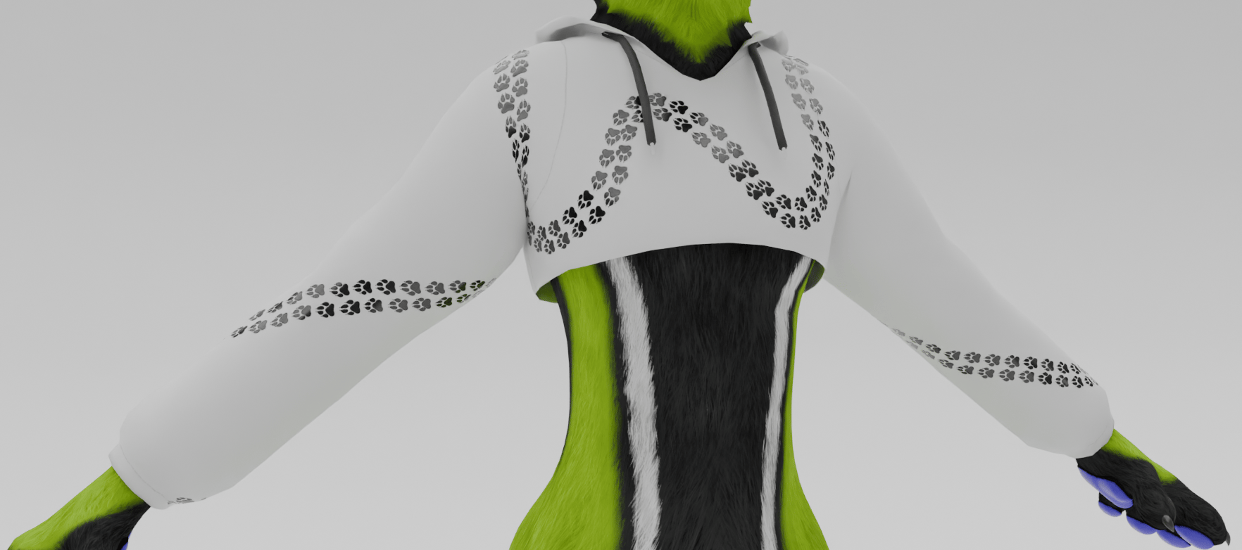 Crop Hoodie **REDUX** (Multi Avatar compatible)