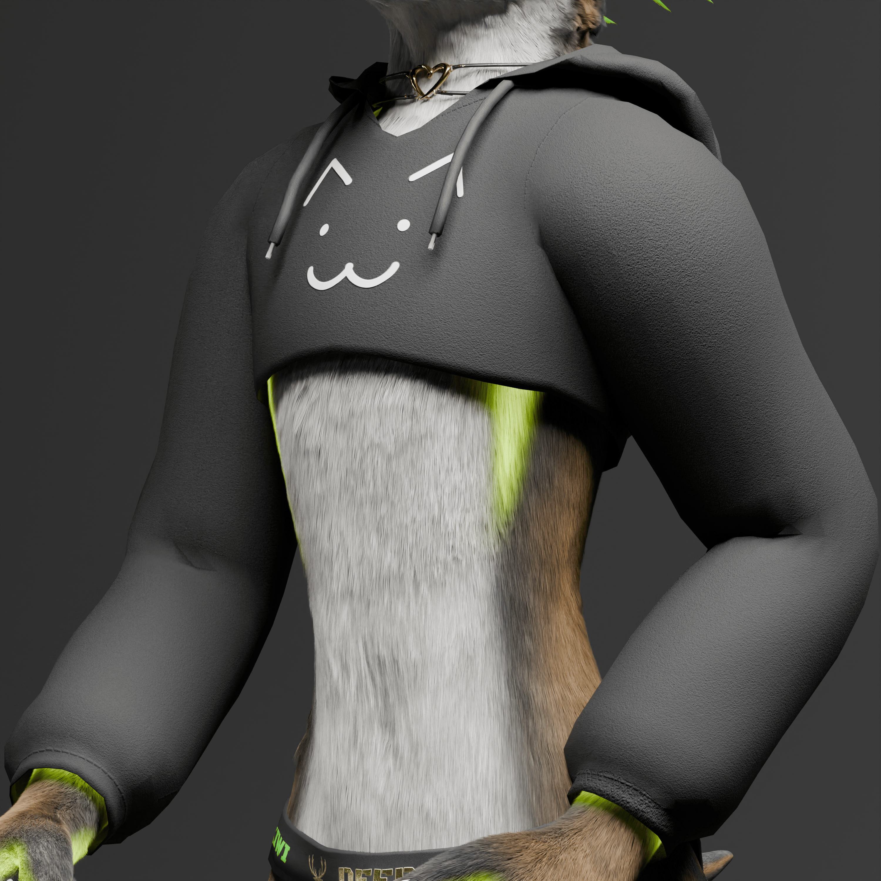 Crop Hoodie **REDUX** (Multi Avatar compatible)