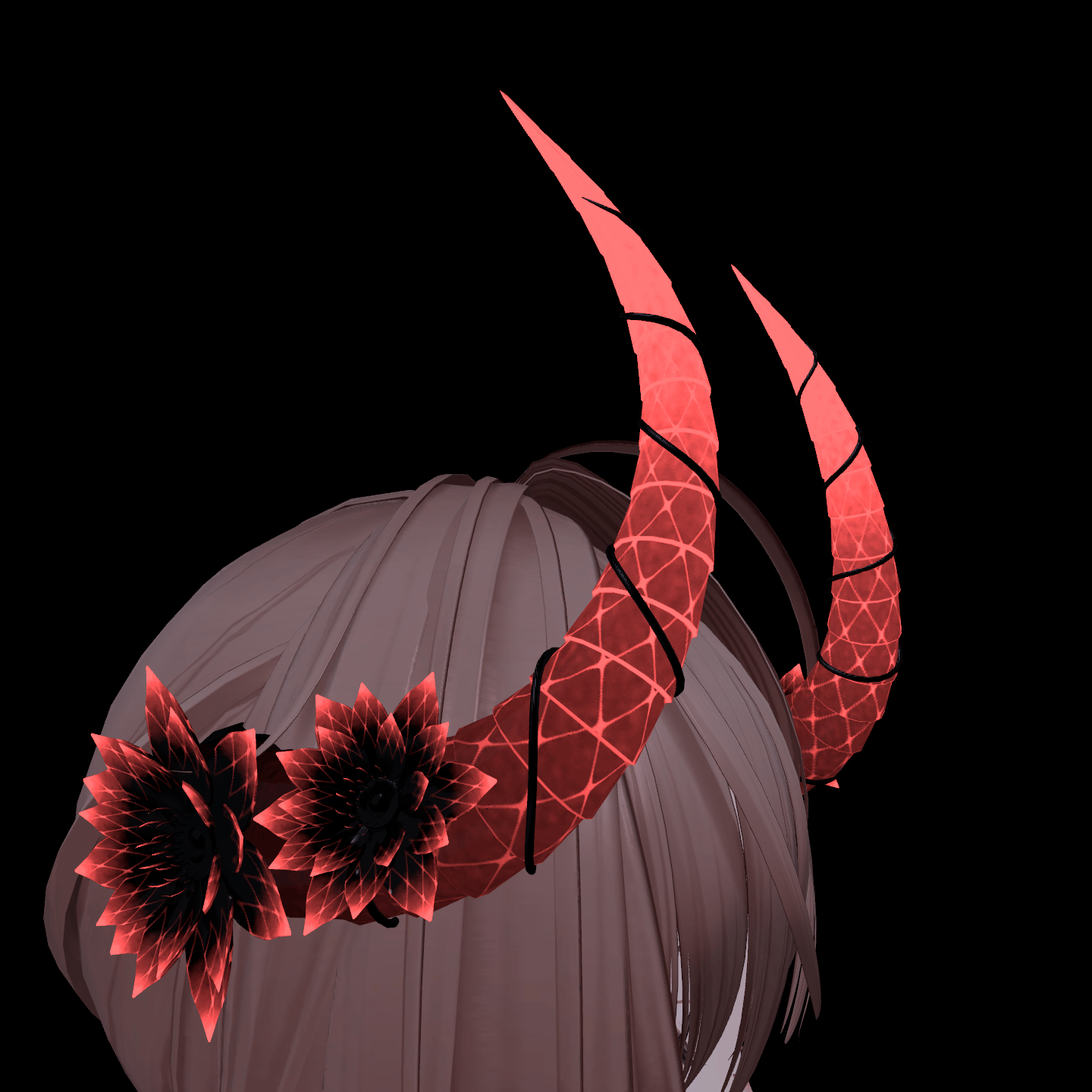 Floral Demonic Horns