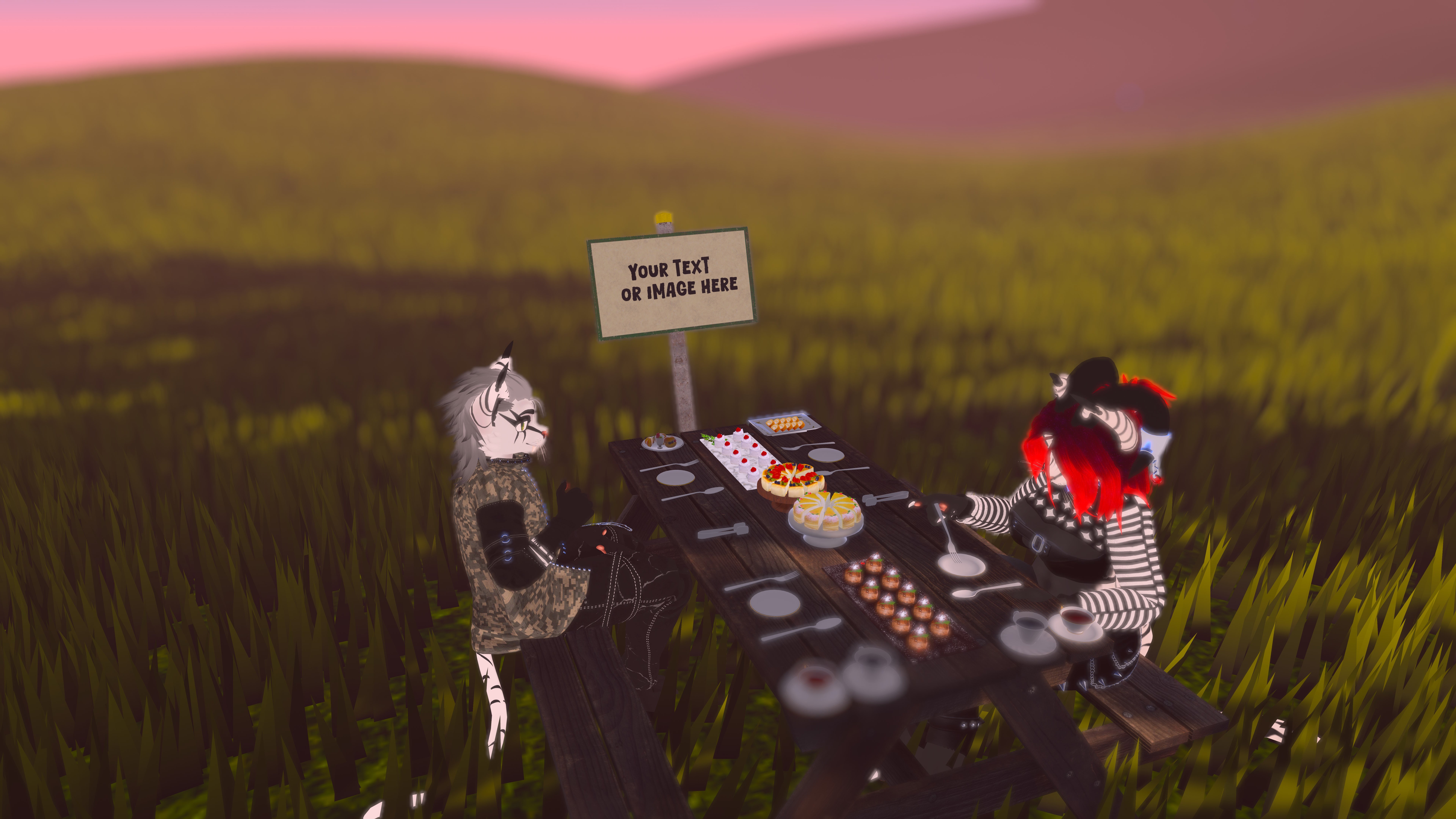Customizable sign (VRChat avatar asset)