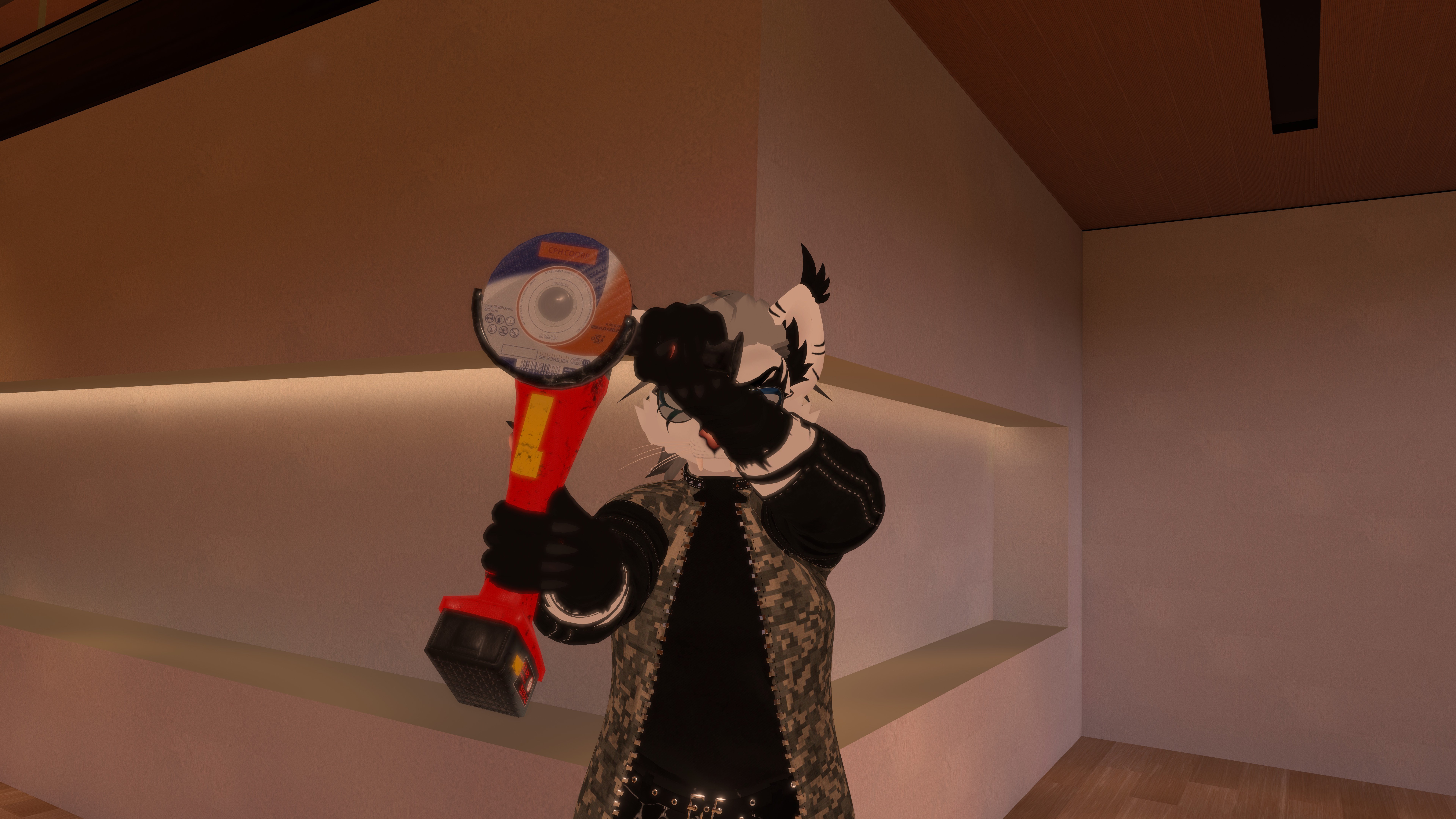 Angle grinder (VRChat avatar asset)