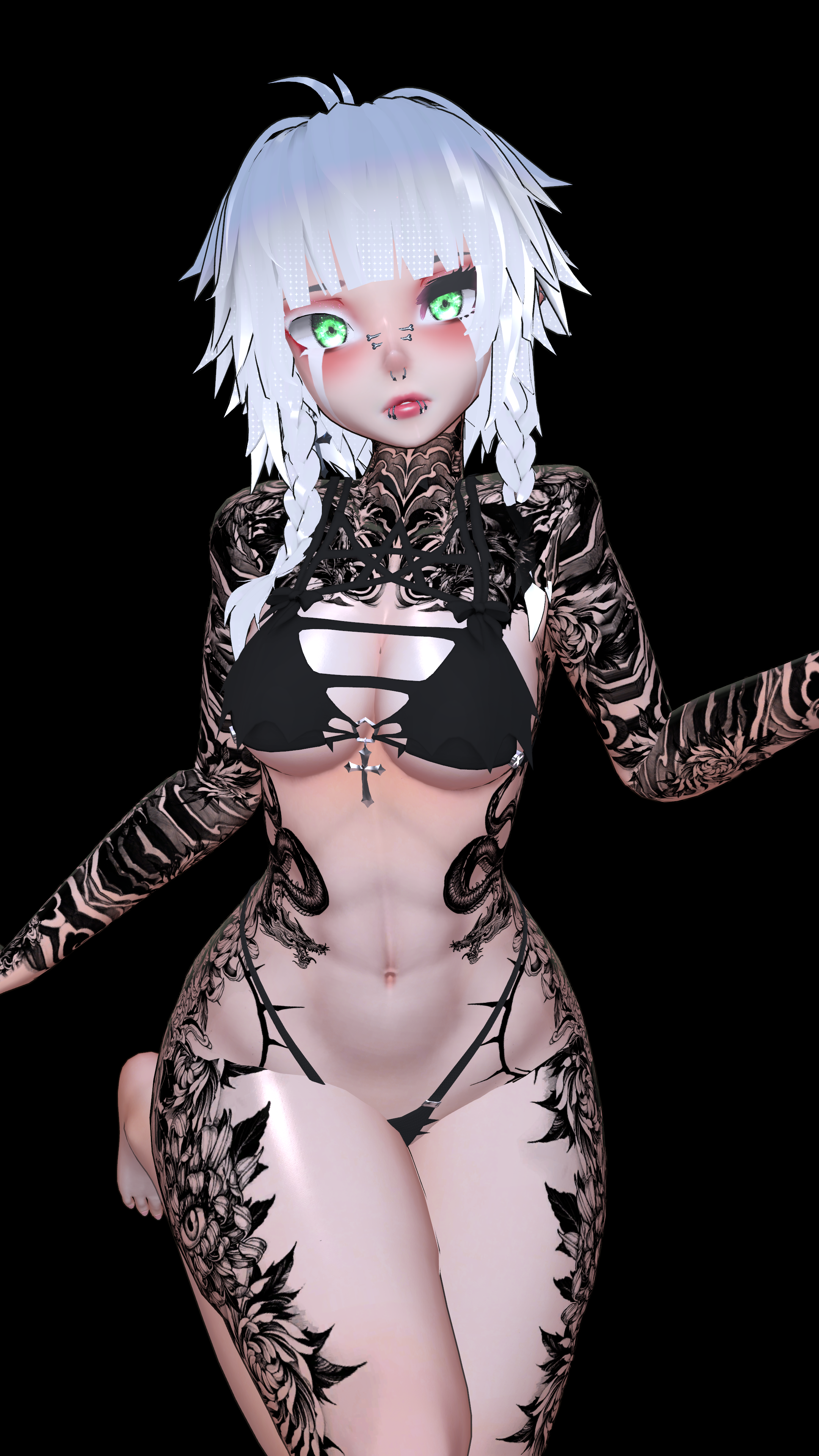 【Oni Tattoos】"Whisper" "Revenger" "Magician" "Runner" 4k Textures 入れ墨 *テクスチ