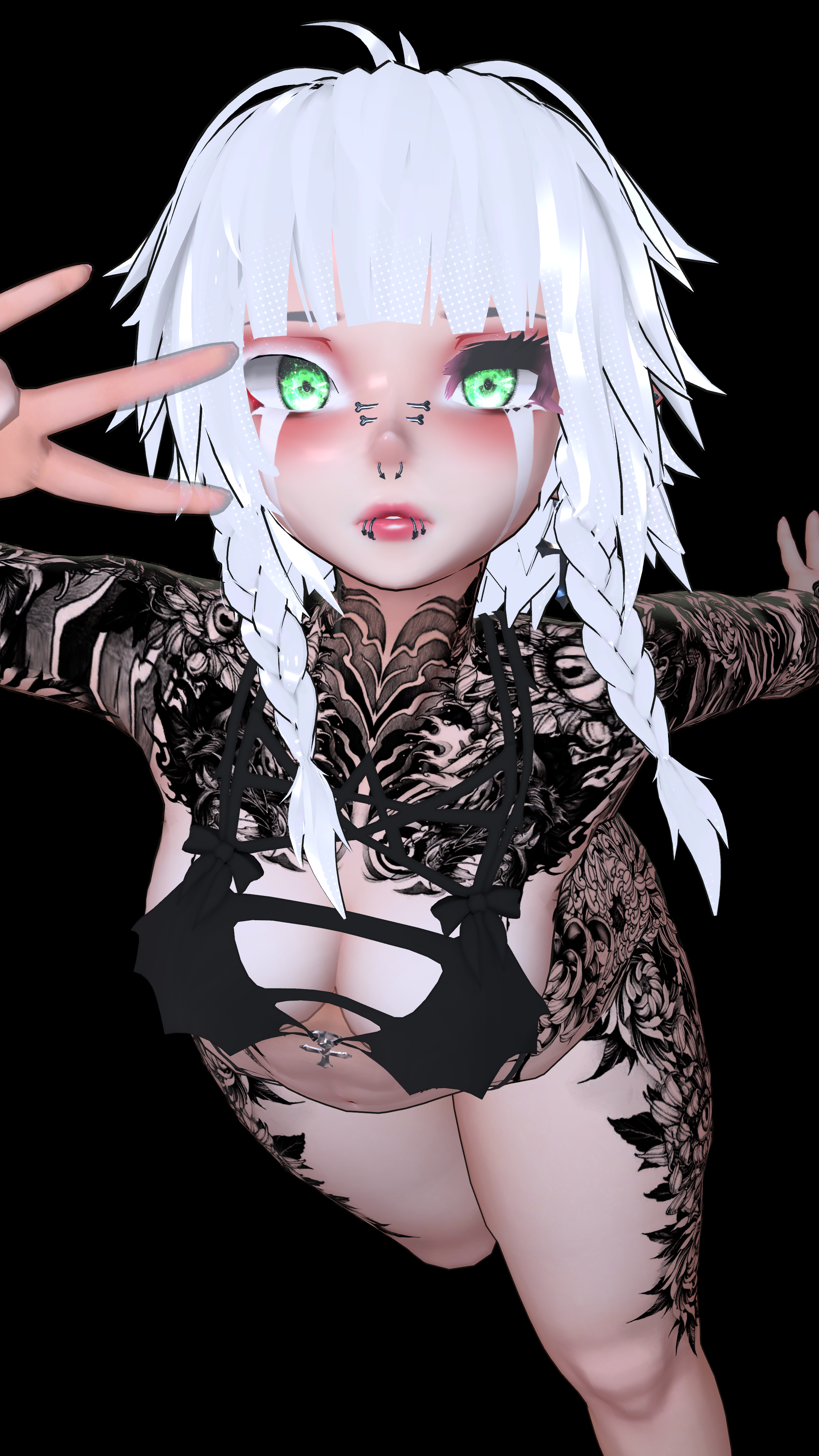 【Oni Tattoos】"Whisper" "Revenger" "Magician" "Runner" 4k Textures 入れ墨 *テクスチ