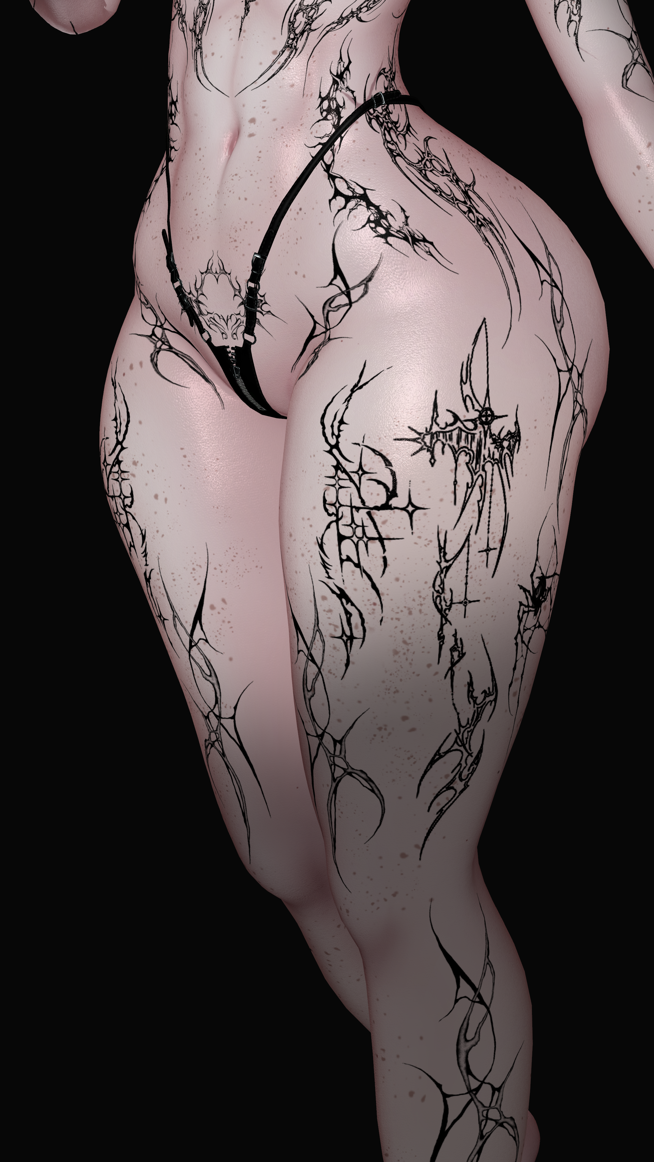 【Cybersigilism Tattoos】"Akii Base" "Venus Base" "Zinpia" "Fit & Egirl Base" 4k Textures 入れ墨 *テクスチャ*