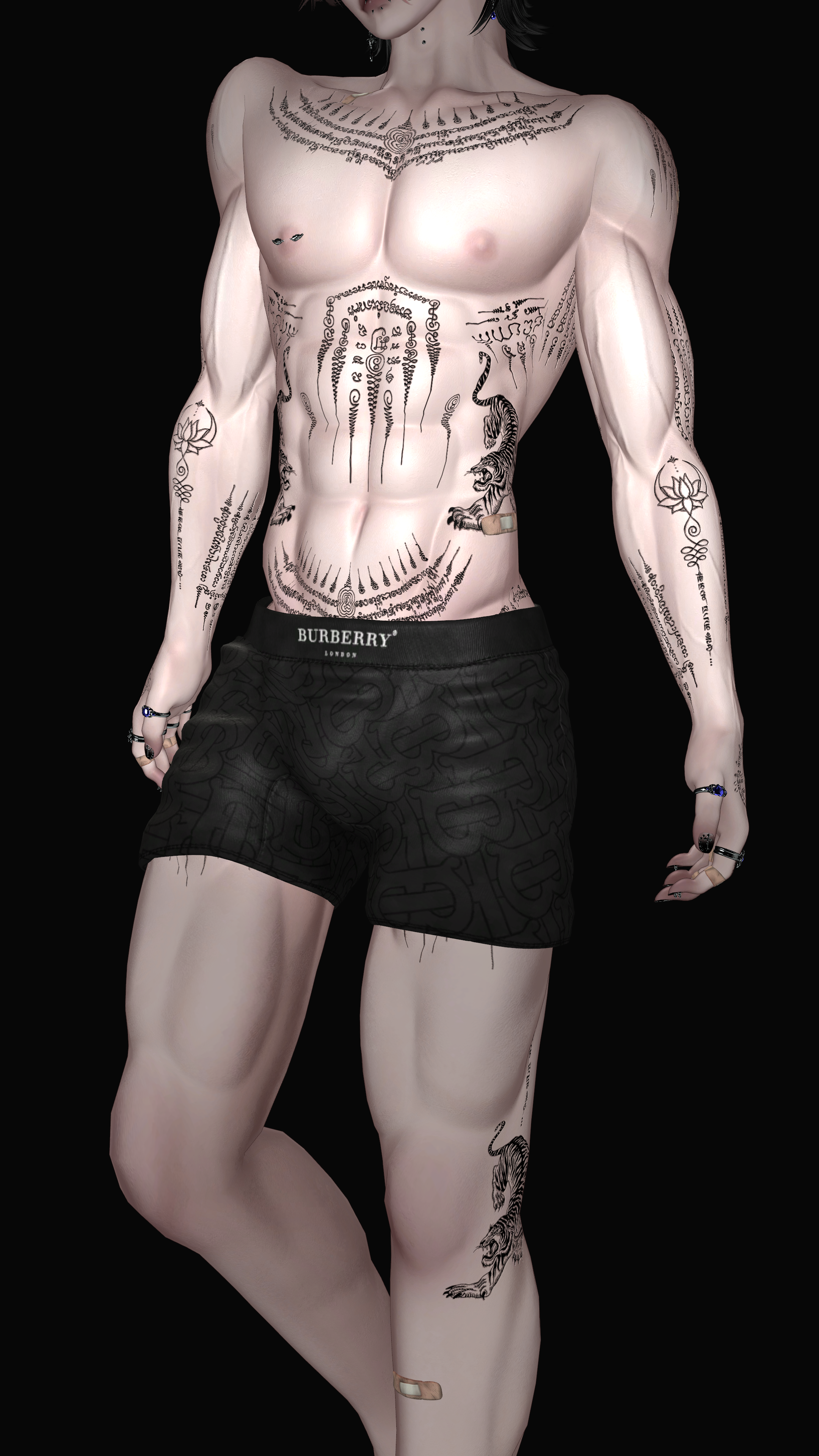 【Thai Tattoos】"Akii Base" "Venus Base" "Zinpia" "Fit & Egirl Base" 4k Textures 入れ墨 *テクスチャ*