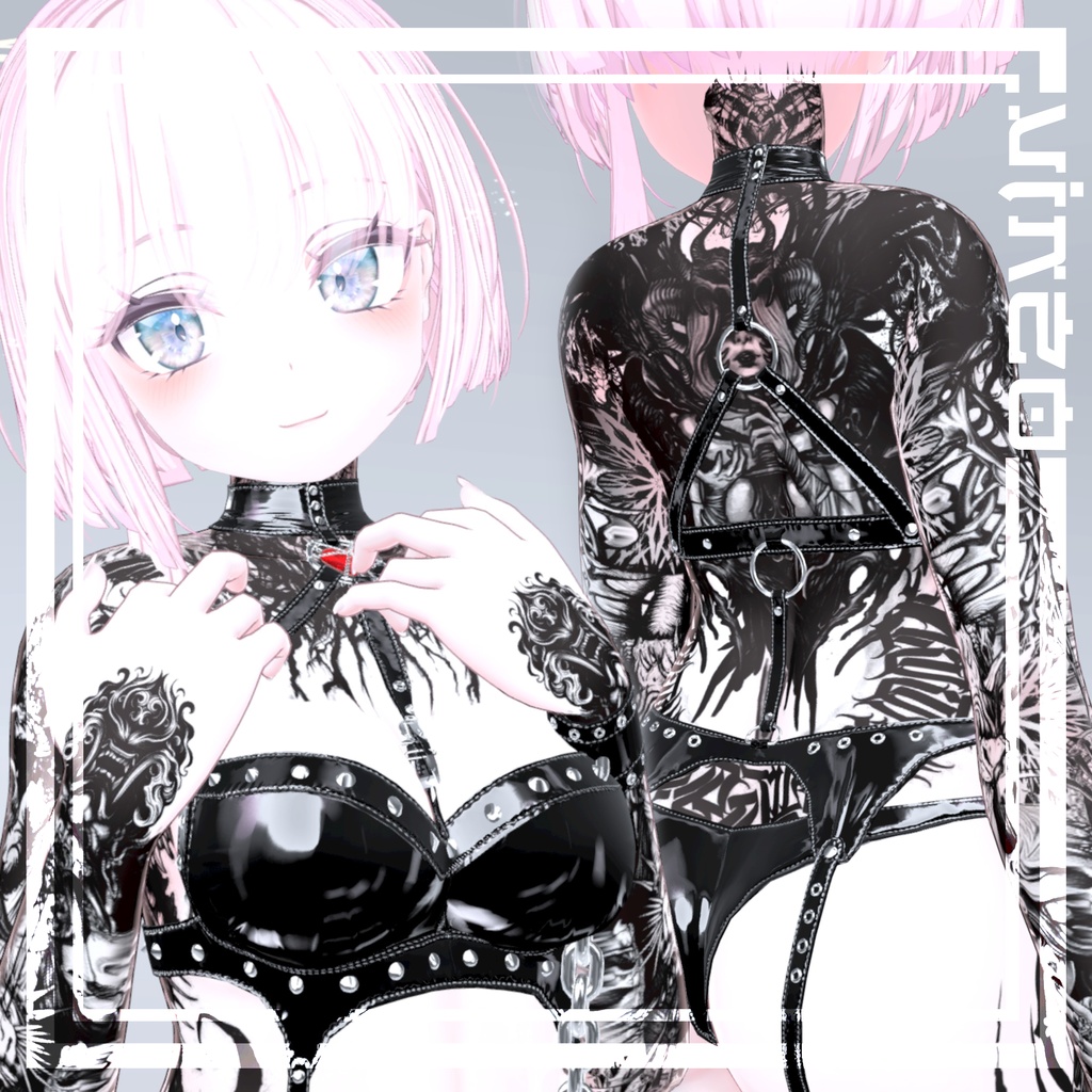Diablo tattoos 入れ墨 *テクスチャ* モデル「Booth Avatars」/HD