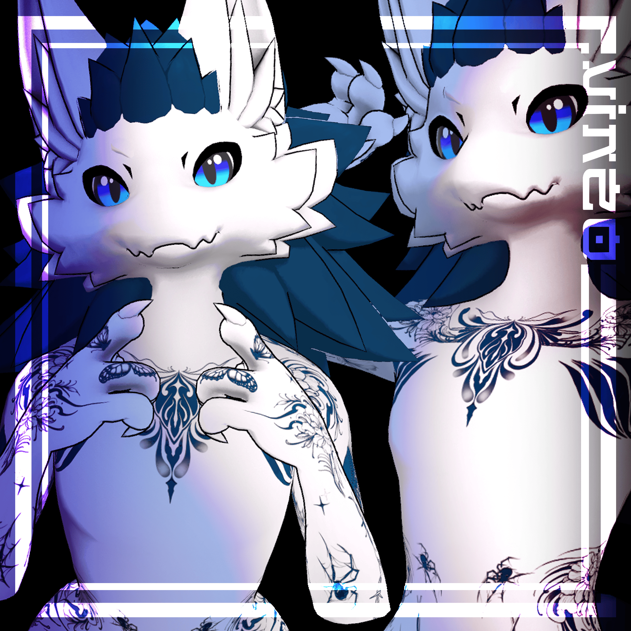『扇子_Sensu Tattoos』"Novabeast" "Mayu" "Deira" "Chalo" "Rexouium" 4k Textures 入れ墨 *テクスチ