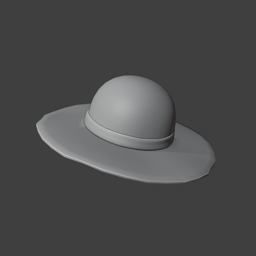 Straw Hat | VRChat Asset + Blend File