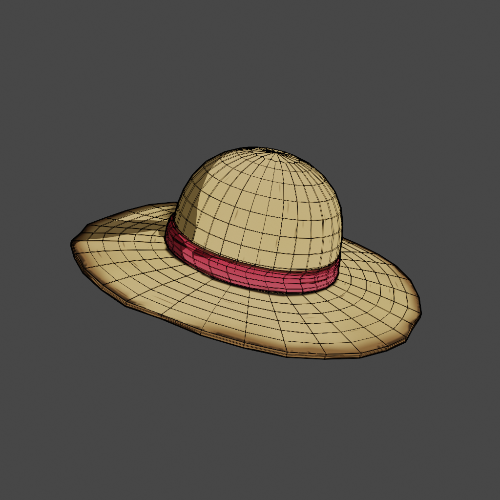 Straw Hat | VRChat Asset + Blend File