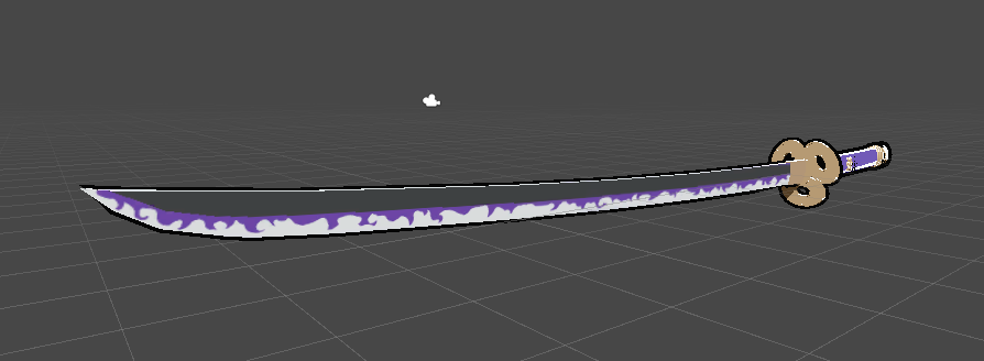 Purple Katana | VRChat Asset + Blend File