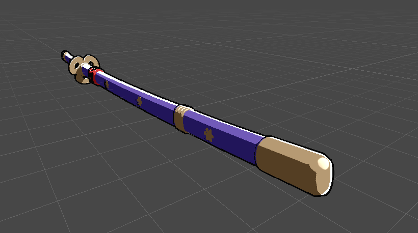 Purple Katana | VRChat Asset + Blend File