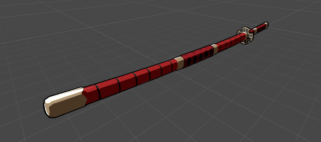 Red Katana | VRChat Asset + Blend File